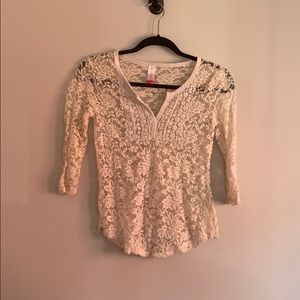 Stunning Lace See Through Shirt